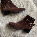 Tod's  Buckled Suede Ankle Boots Brown Size 38 Photo 3