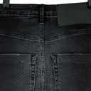 One Teaspoon  Womens Size 24 Black Denim Mini Skirt Asymmetrical Hem Photo 6