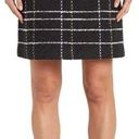 St. John  Textured Intarsia Grid Print Knit Pull-On Mini Skirt Size Medium Photo 0