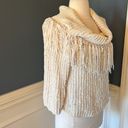 Love Riche Cozy Knit Chenille Cowl Neck Cream Womens Medium Photo 8