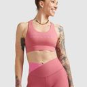 Peloton  Cadent Strappy Fast Pink Sports Bra Size Medium Photo 2