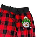 Wish Third  womens Medium Lounge Pants jogger Pajama buffalo plaid winter sequins Photo 2