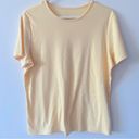 L.L.Bean  Women's Pima Cotton Tee, Short-
Sleeve Crewneck in Yellow Photo 7