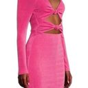 Misha Collection Gracie Cut Out Mini Dress in Bright Pink NWT Size 6 Retail $317 Photo 4