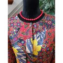 Westbound  Womens Multi Floral Polyester Long Sleeve Button Front Top Blouse 18 Photo 1