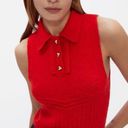 ZARA NWT  BUTTON UP KNIT TOP JEWELED BUTTON  SMALL Photo 0