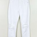 Rolla's  High Waisted Distressed Original Straight Leg Jeans in Layla White Photo 1