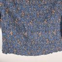 Veronica Beard  Rosalinda Top blue paisley floral off the shoulder size small Photo 4