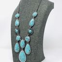 Lucky Brand  faux turquoise reversible necklace, NWOT Photo 2