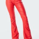 Edikted Red Leather Pants Photo 0