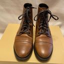 Krass&co Thursday boot  brown leather everyday combat cap toe ankle boots grunge 7.5 Photo 1