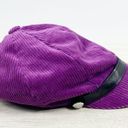 LRL Lauren Ralph Lauren Purple Corduroy Women's Newboy Cabbie Hat OS Y2K 90s Photo 3