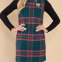 Aura  Tartan Plaid Holiday Wool Blend Sleeveless Dress Green/Red Size Small Photo 1