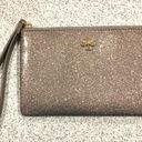 Kate Spade  patent leather silver glitter wristlet clutch Photo 0