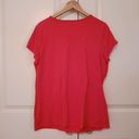 Isaac Mizrahi  Live Red Ruffle Shirt Blouse Photo 1