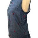 Marsh Landing Vintage  denim sleeveless blouse Photo 3