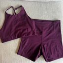 Girlfriend Collective Plum Biker Shorts Set Photo 1