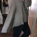 Mossimo Supply Co  XL checkered bell sleeve top Photo 1