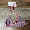 Revolve NWT  VDM The Label Marley Reversible Metallic Mauve Purple Bikini Top XS Photo 4