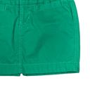 Old Navy  Women's Solid Green Pencil Mini Skirt Slit Back 100% Cotton Size 0 Photo 3