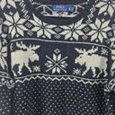 Polo Ralph Lauren Womens XL Knit Merino Wool & Alpaca Blend Moose Sweater Photo 1