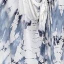 Young Fabulous and Broke  Tie Dye Long Sleeve Maxi Dress in White/Blue Photo 8