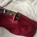 DKNY  red monogram purse. Shoulder bag. Some cracking on inside of strap Photo 3