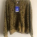 NWT - Joy Lab Green Leopard Print Full Zip Hoodie Size M Photo 0