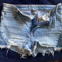 American Eagle Super Stretch Super High Rose Shortie Jean Shorts Photo 0