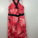 Merona NWT  Pink Abstract Floral Halter Sheath Dress Size 8 Photo 3