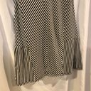 The Moon Half Black & White Striped Sleeveless Knit Blouse Photo 4