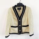 BCBGMAXAZRIA  | Tweed Button Up Blazer in Yellow Multicolor Photo 1