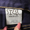 Bermuda Vintage 90s STEEL Mom High Rise Baggy Long  Jean Shorts  Women's Size 11 Photo 7