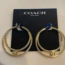 Coach  Gold Toned Hoop Earrings - NEW✨ Photo 2