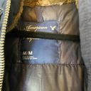 American Eagle  Blue Puffer Jacket with Faux Fur Hood Photo 3