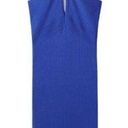 Mango  MNG Halter Neck Blue Dress With Metal Detail NWT Size 8 Photo 0