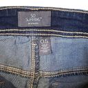 Chico's So Slimming By  Womens Jeans Size 0.5 Capri Jeweled Ankles Blue 31X27 Photo 3