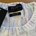 Polo NWT  Ralph Lauren Pima Cotton Sweater White Tye Dyed Photo 3