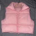 Amazon Pink Puffer Crop Vest Photo 0