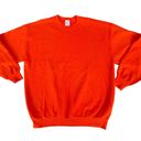 Jerzees Vintage 90s  Orange Blank Crewneck Sweater Photo 0