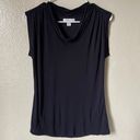 Coldwater Creek Black Sleeveless Draped Top Photo 0