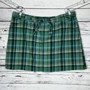 St. John’s Bay  Woman NWT 24W Green & Blue Plaid Stretch Skort - Skirt w/ Shorts Photo 0
