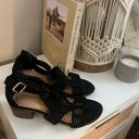 Top Moda Like New  Heeled Sandals Black Size 7.5 Photo 0