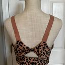 Aerie OFFLINE By  Leopard Jacquard Longline Sports Bra Sz XL Photo 4