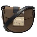 Furla  Metropolis Micro Crossbody Bag in Fango Nero Talco -Tan Photo 2