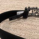 BCBGMAXAZRIA  Black and Silver Gem Elastic Belt Photo 4