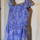 Rue 21  Women’s Sz L ROMPER SHORTS Long Dress FLORAL Light Blue NWT MSRP $29.99 Photo 1