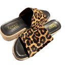 Franco Sarto  TOLA2 ANIMAL PRINT LEOPARD CHEETAH ESPADRILLE PLATFORM LEATHER SHOE Photo 4