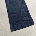 Gap Hip Slung Fit Dark Wash Wide Leg cotton Blend Ankle Jeans Size 12 EUC Photo 1