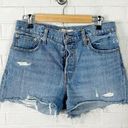 Levi's Levi’s Button Fly Distressed Wedgie Shorts Size 30 Photo 0